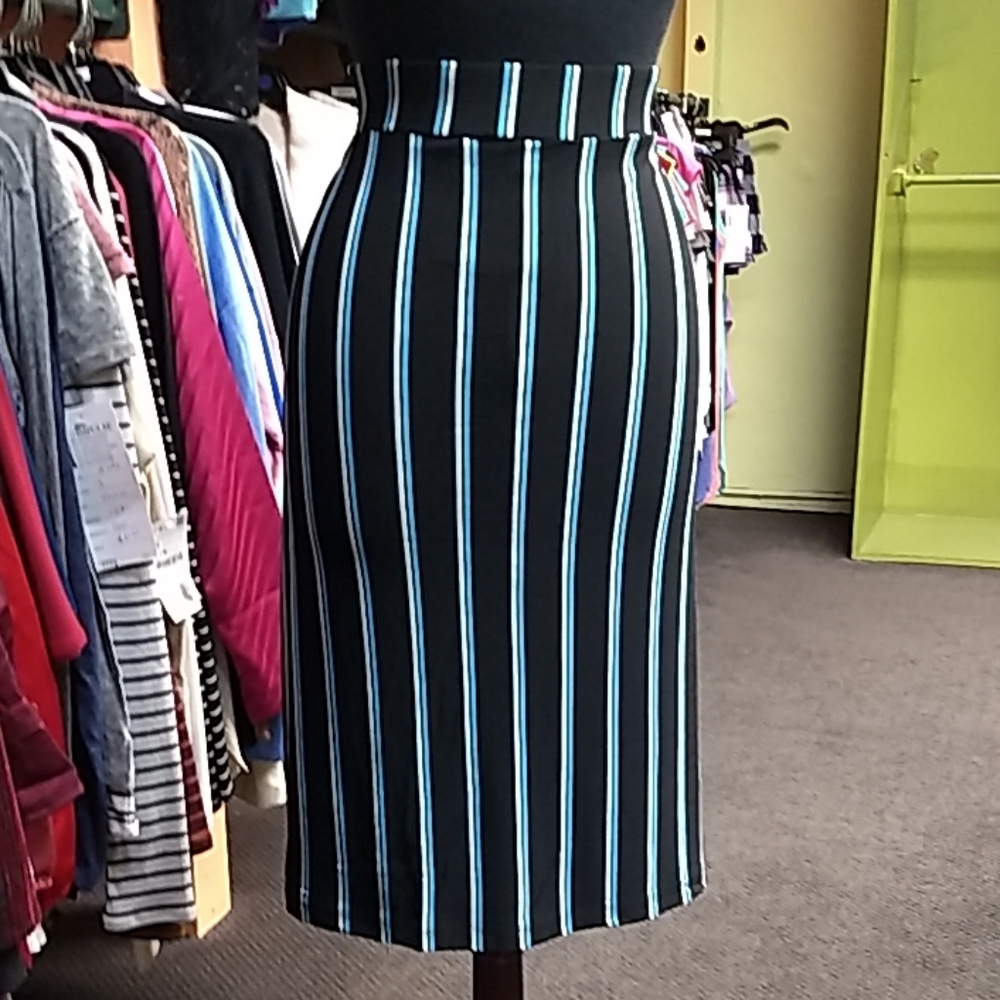 New Plus Liz C. 1X 2X 3X Midi Skirt.